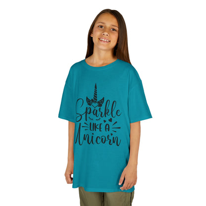 Sparkle Like A Unicorn Kids Tee - Fun & Colorful Cotton Shirt