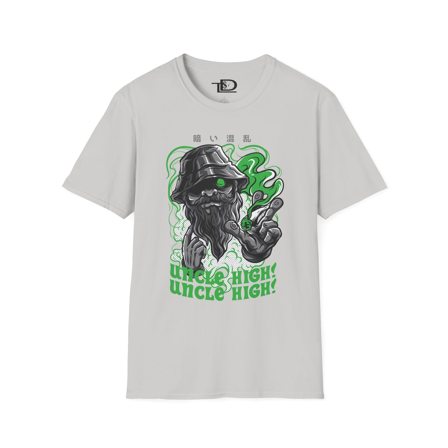 Unisex Softstyle T-Shirt with Fun Cannabis Design, Great for Festivals, Parties, Gifts, Uncle High Tee, Unique Graphic Shirt, Stoner Apparel