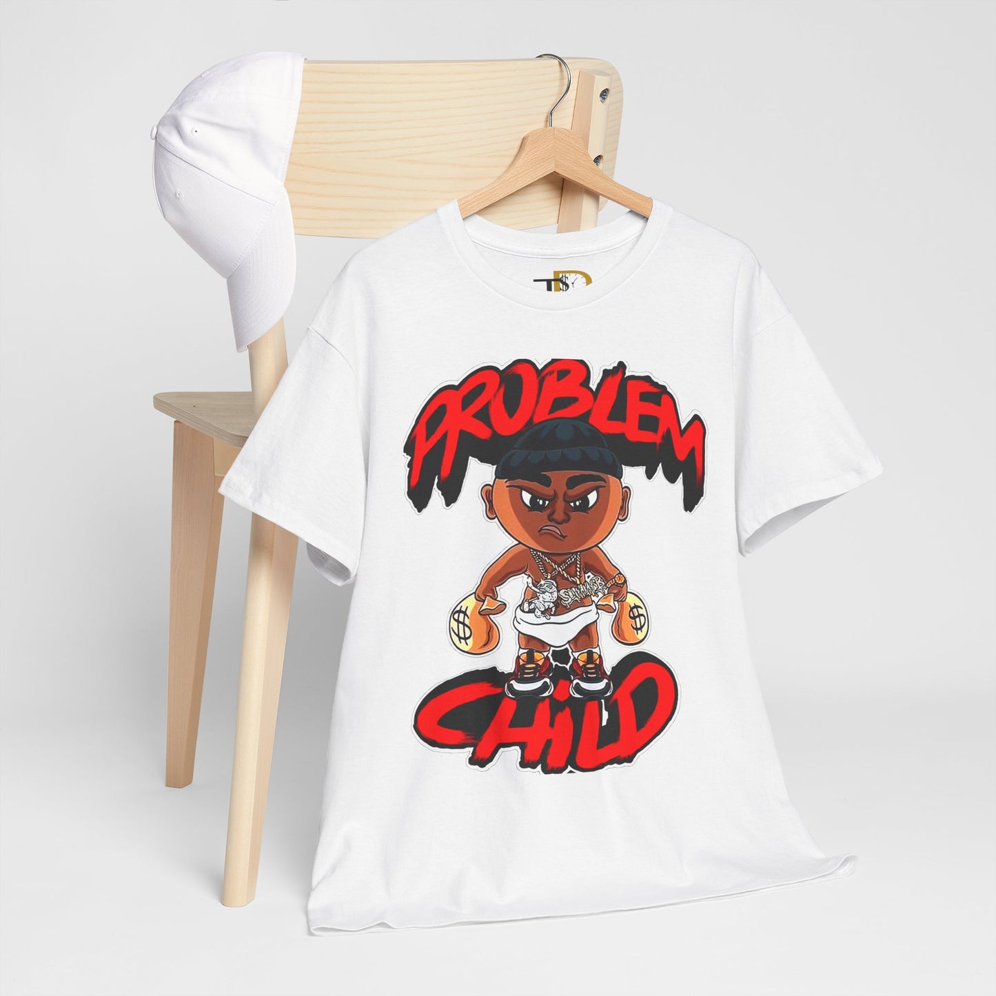 Problem Child Unisex Heavy Cotton Tee - Bold Graphic for Streetwear Lovers