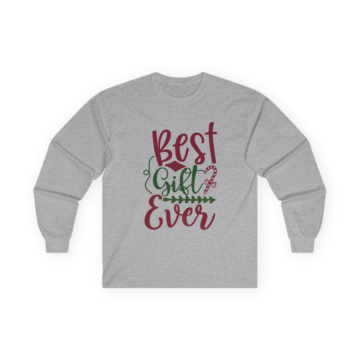 Best Gift Ever Long Sleeve Tee, Christmas Gift, Holiday Apparel, Unisex Tee, Cozy Shirt, Gift for Him/Her