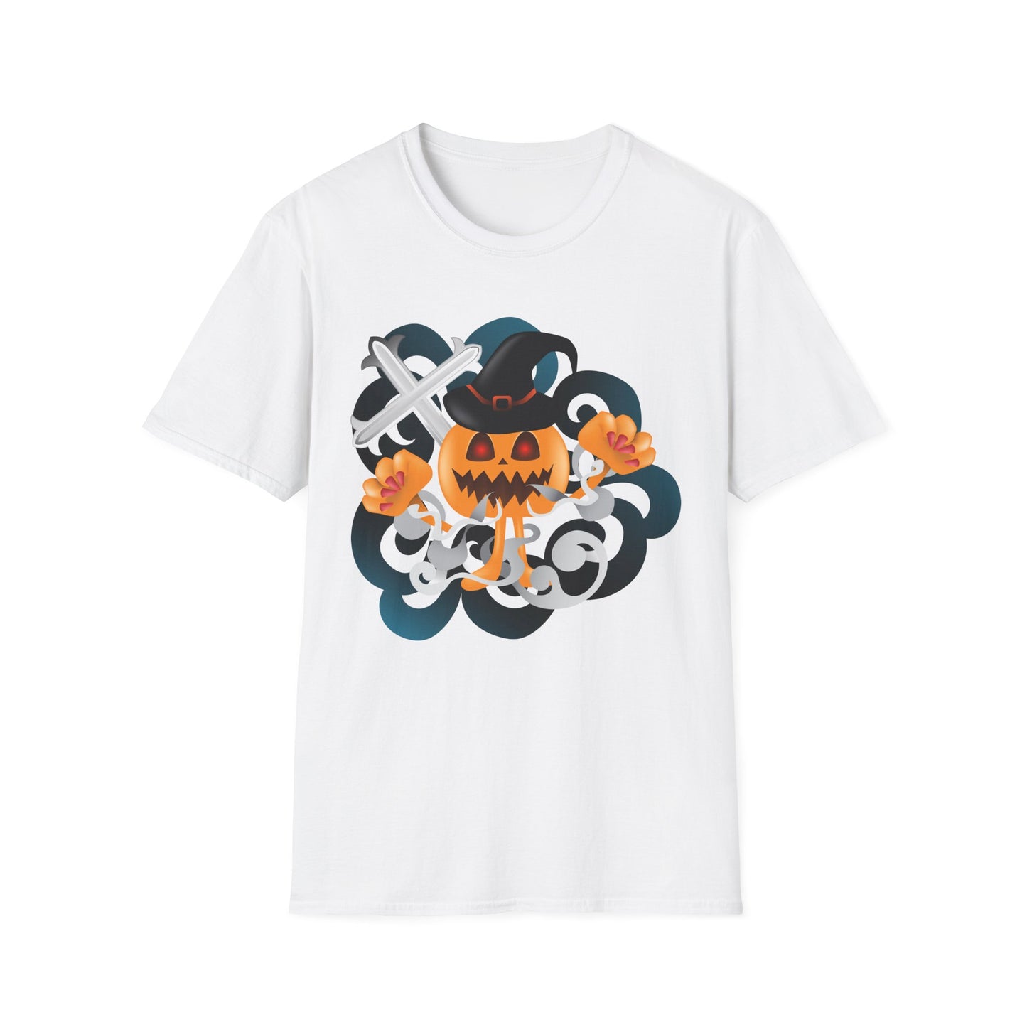 Halloween Pumpkin Graphic Tee, Unisex T-Shirt, Fall Fashion, Spooky Season Shirt, Trick or Treat Apparel, Casual Halloween Outfit