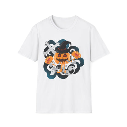 Halloween Pumpkin Graphic Tee, Unisex T-Shirt, Fall Fashion, Spooky Season Shirt, Trick or Treat Apparel, Casual Halloween Outfit
