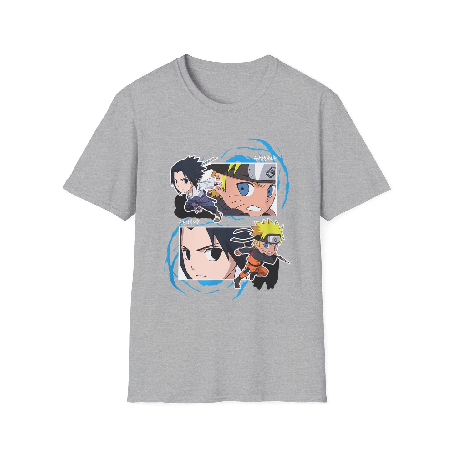 Anime naruto Adventure Unisex Softstyle T-Shirt - Naruto Characters Design
