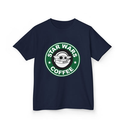 Star Wars Coffee Kids Tee, Fun Graphic T-shirt for Boys & Girls, Perfect for Birthdays, Star Wars Fans, Casual Wear