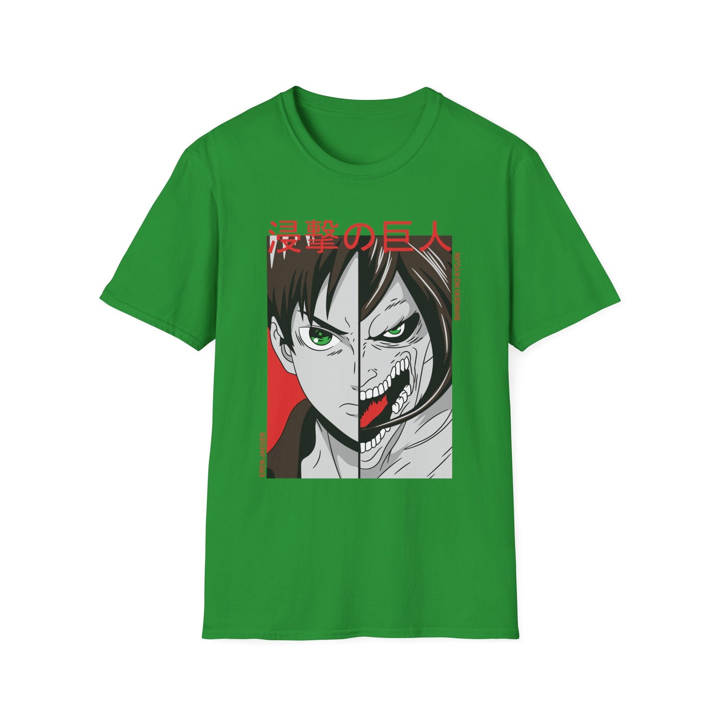 Anime-Inspired Unisex T-Shirt, Eren Yeager Graphic Tee, Casual Streetwear, Gift for Fans, Unique Graphic Shirt
