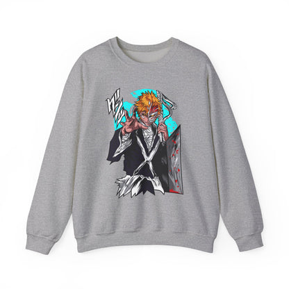 Anime Demon Slayer-Inspired Crewneck Sweatshirt — Ichigo-Style Character Art