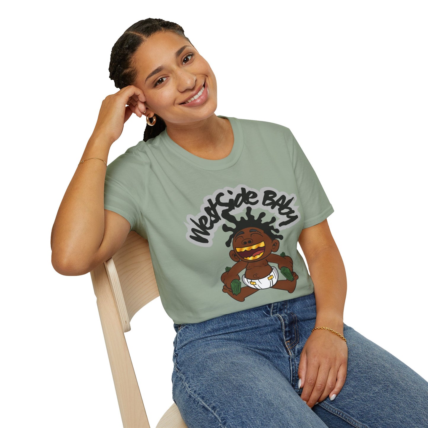 Westside Baby Graphic T-Shirt - Unisex Softstyle Tee for Fun and Unique Style