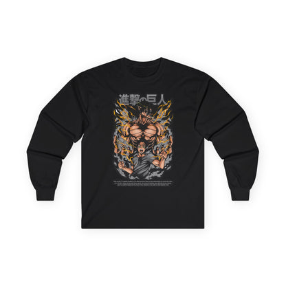 Attack on Titan Anime Long Sleeve Tee — Eren Titan Graphic Shirt