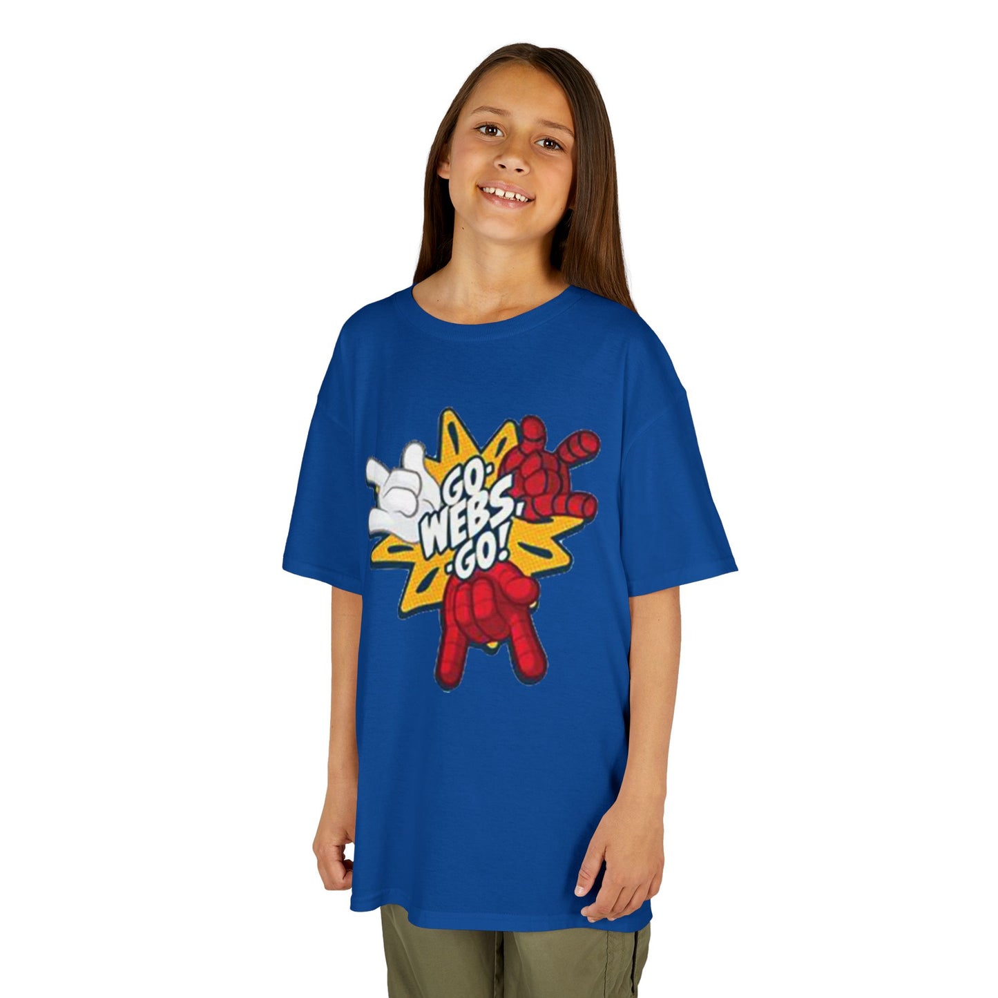 Kids Superhero Graphic Tee - Go Webs Go!