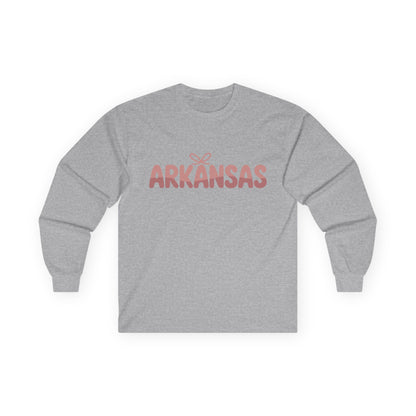 Arkansas Script Long Sleeve Tee