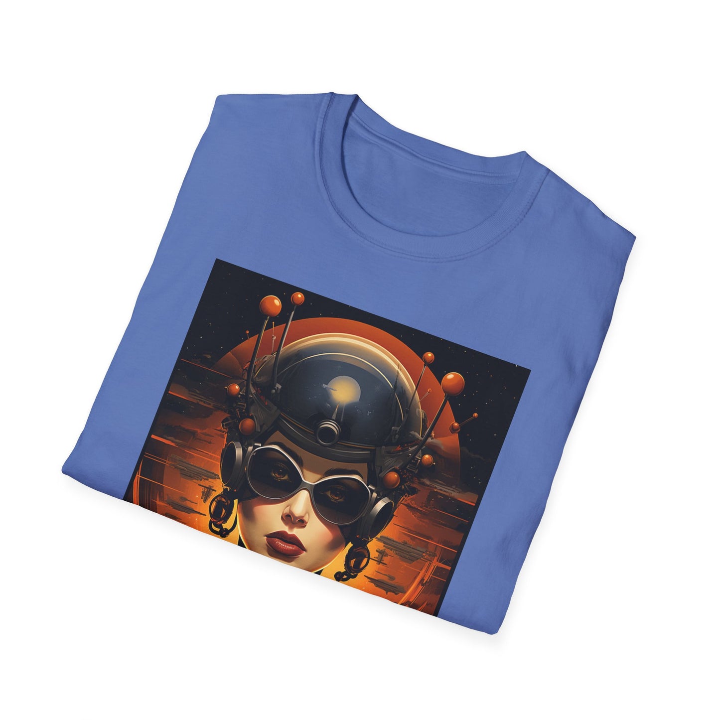 Futuristic Graphic Tee - Unisex Softstyle T-Shirt with Sci-Fi Design