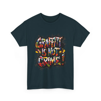 Craft is Not a Crime Unisex Heavy Cotton Tee, Graffiti Art Shirt, Streetwear, Gift for Artists, Art Lover's Top, Trendy Graphic Tee