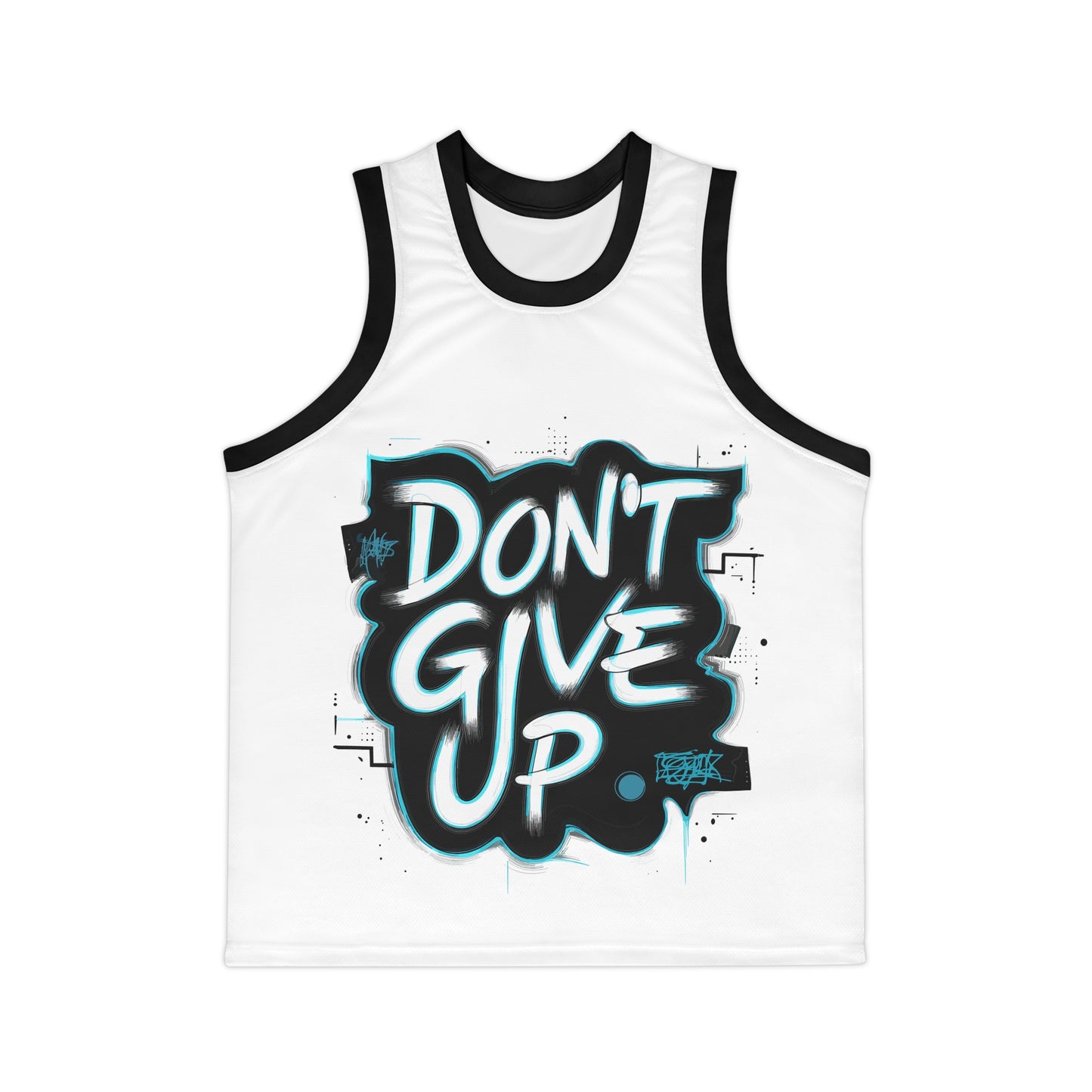 Unisex Basketball Jersey - Don't Give Up Motivation Tank, Sportswear for Athletes, Gift for Basketball Lovers, Fitness Apparel, Streetwear