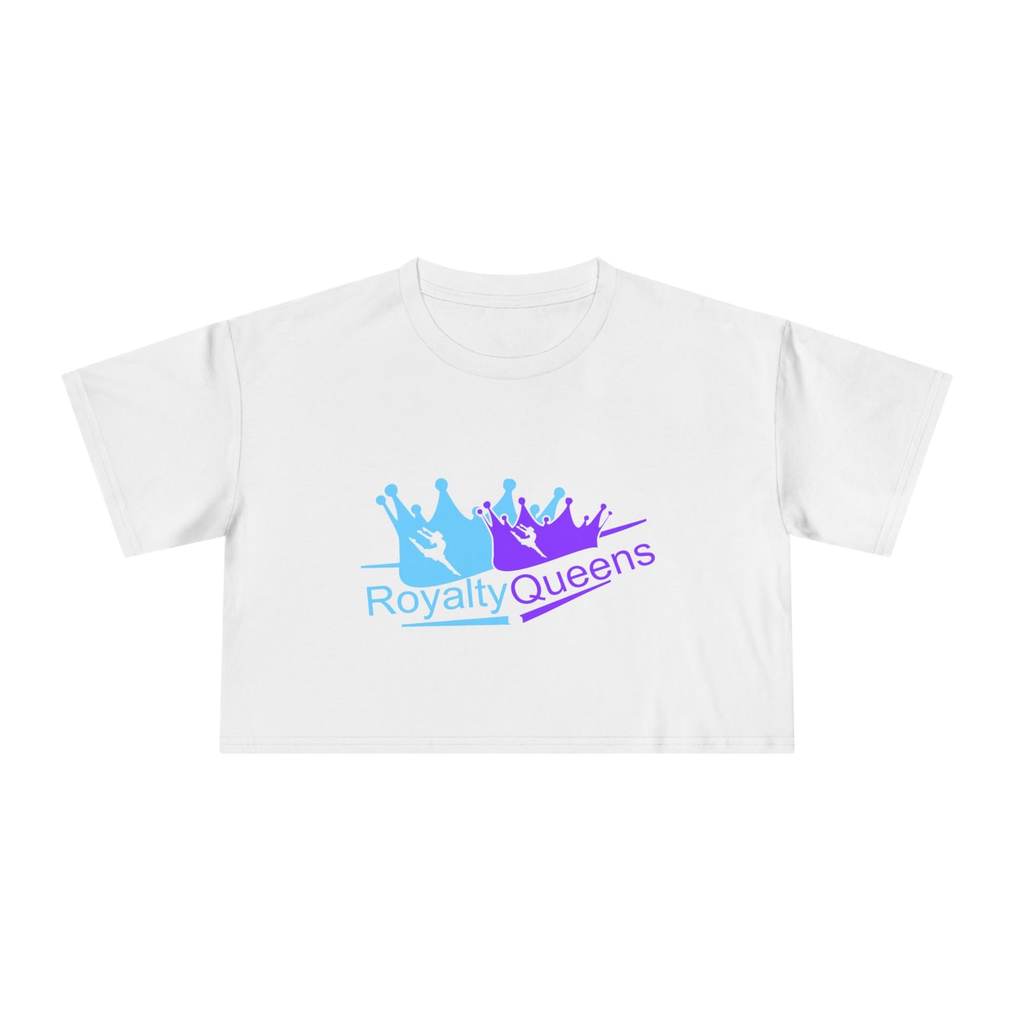 Royalty Queens Women's Crop Tee - Cute Summer Top, Inspirational Shirt, Gift for Her, Birthday Present, Casual Outfit