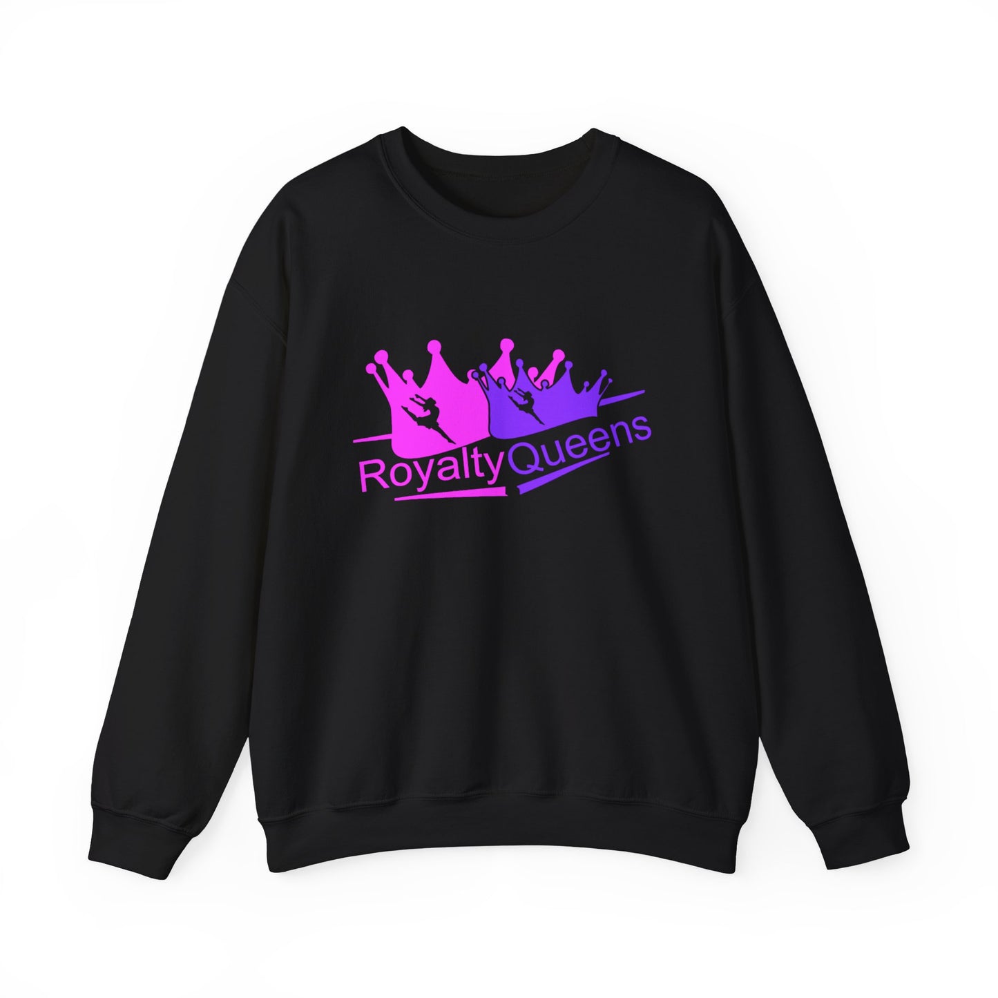 Royalty Queens Crewneck Sweatshirt — Pink & Purple Crown Graphic