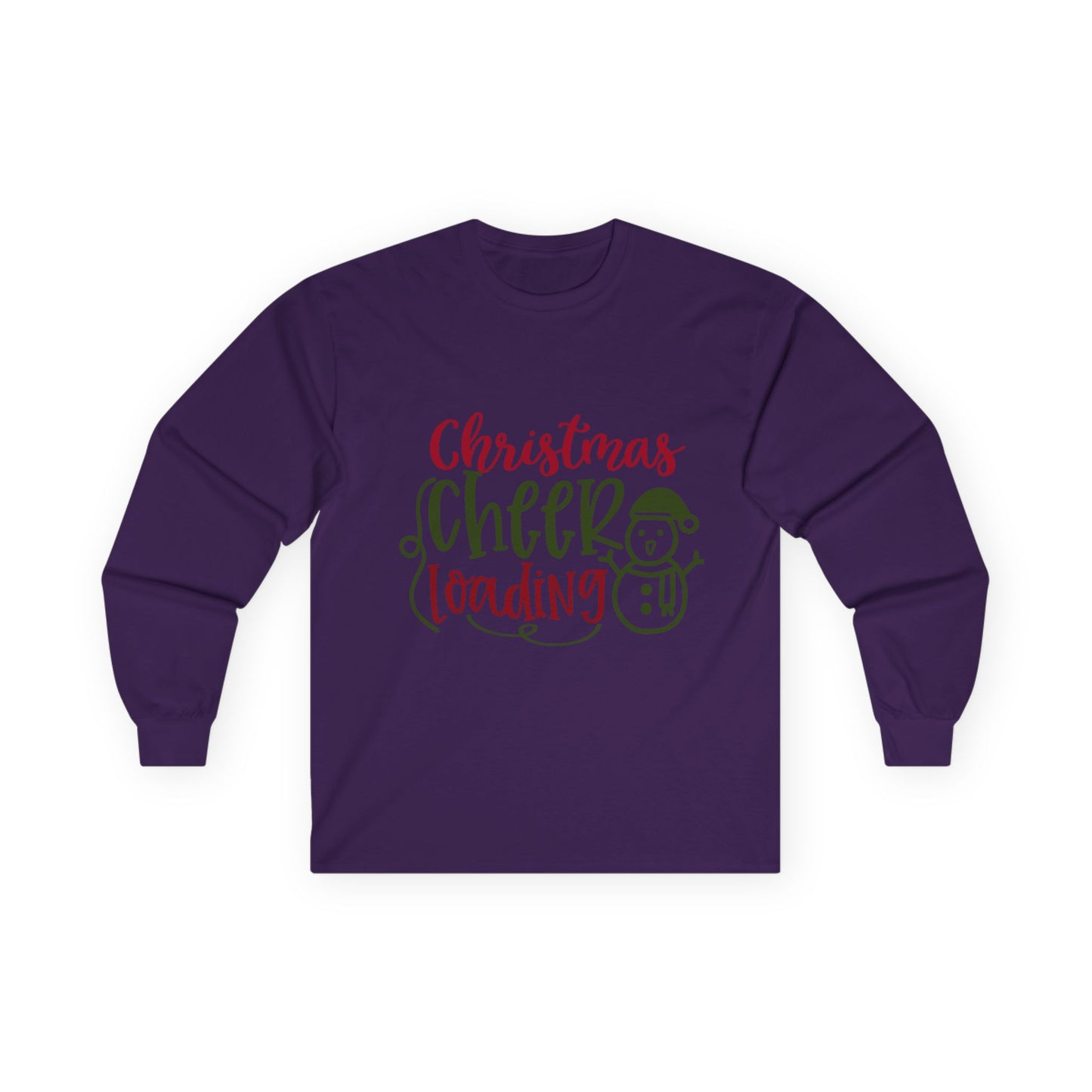 Christmas Cheer Long Sleeve Tee, Holiday Apparel, Unisex Cotton Tee, Winter Shirt, Festive Gift, Cozy Holiday Wear
