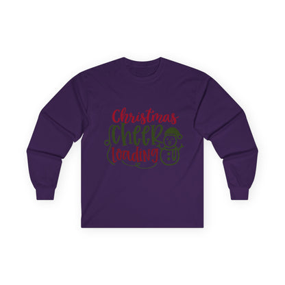 Christmas Cheer Long Sleeve Tee, Holiday Apparel, Unisex Cotton Tee, Winter Shirt, Festive Gift, Cozy Holiday Wear