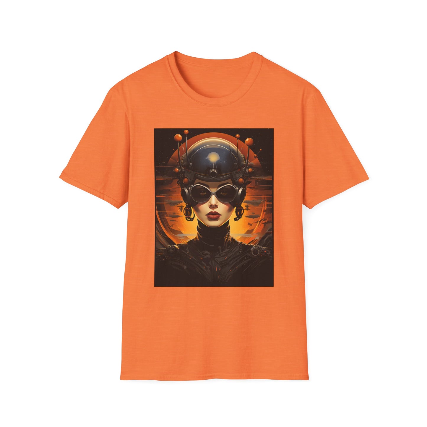 Futuristic Graphic Tee - Unisex Softstyle T-Shirt with Sci-Fi Design