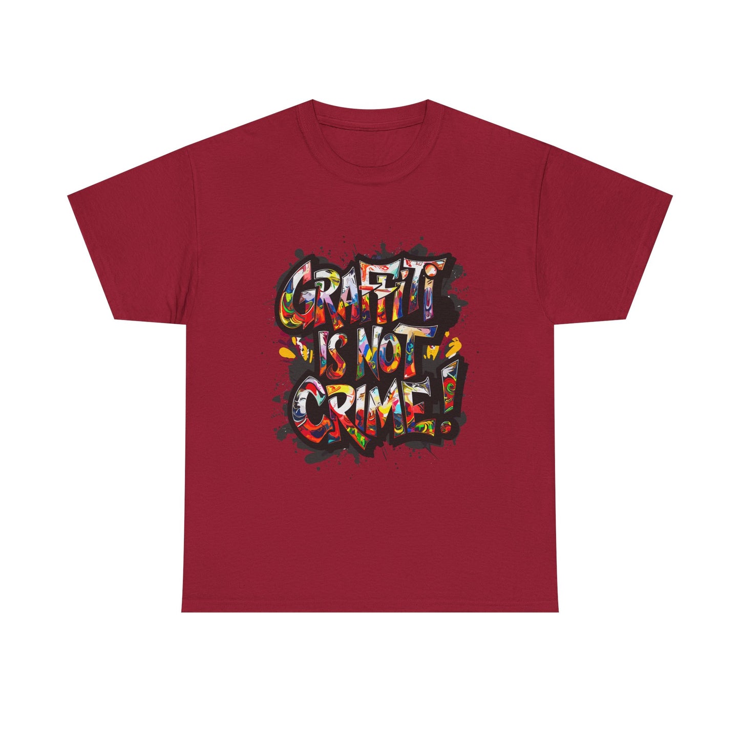 Craft is Not a Crime Unisex Heavy Cotton Tee, Graffiti Art Shirt, Streetwear, Gift for Artists, Art Lover's Top, Trendy Graphic Tee