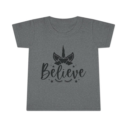 Toddler Unicorn 'Believe' T-Shirt – Cute & Inspirational Kids Apparel