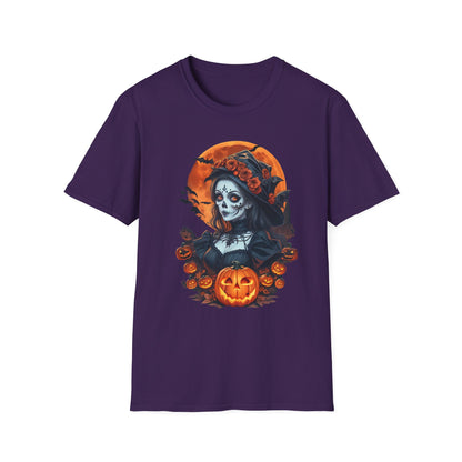 Spooky Halloween Graphic Tee, Unisex Softstyle T-Shirt, Fall Fashion, Halloween Costume, Pumpkin Decor, October Celebration