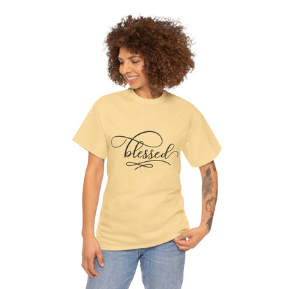 Blessed Unisex Heavy Cotton Tee - Comfortable and Meaningful Shirt for Everyday Wear