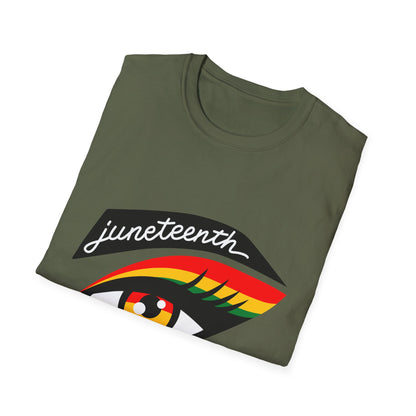 Juneteenth Eye Graphic T-Shirt, Unisex Tee, Afrocentric Apparel, Celebratory Wear, Black History Month Gift, Inclusive Fashion