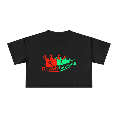 Royalty Queens Cropped Tee - Fun Style, Perfect for Celebrations, Birthdays, Casual Wear, Self-Love, Women's Fashion