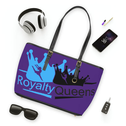 Royalty Queens PU Leather Shoulder Bag, Fashion Tote, Stylish Handbag, Gift for Her, Everyday Use, Purple Purse