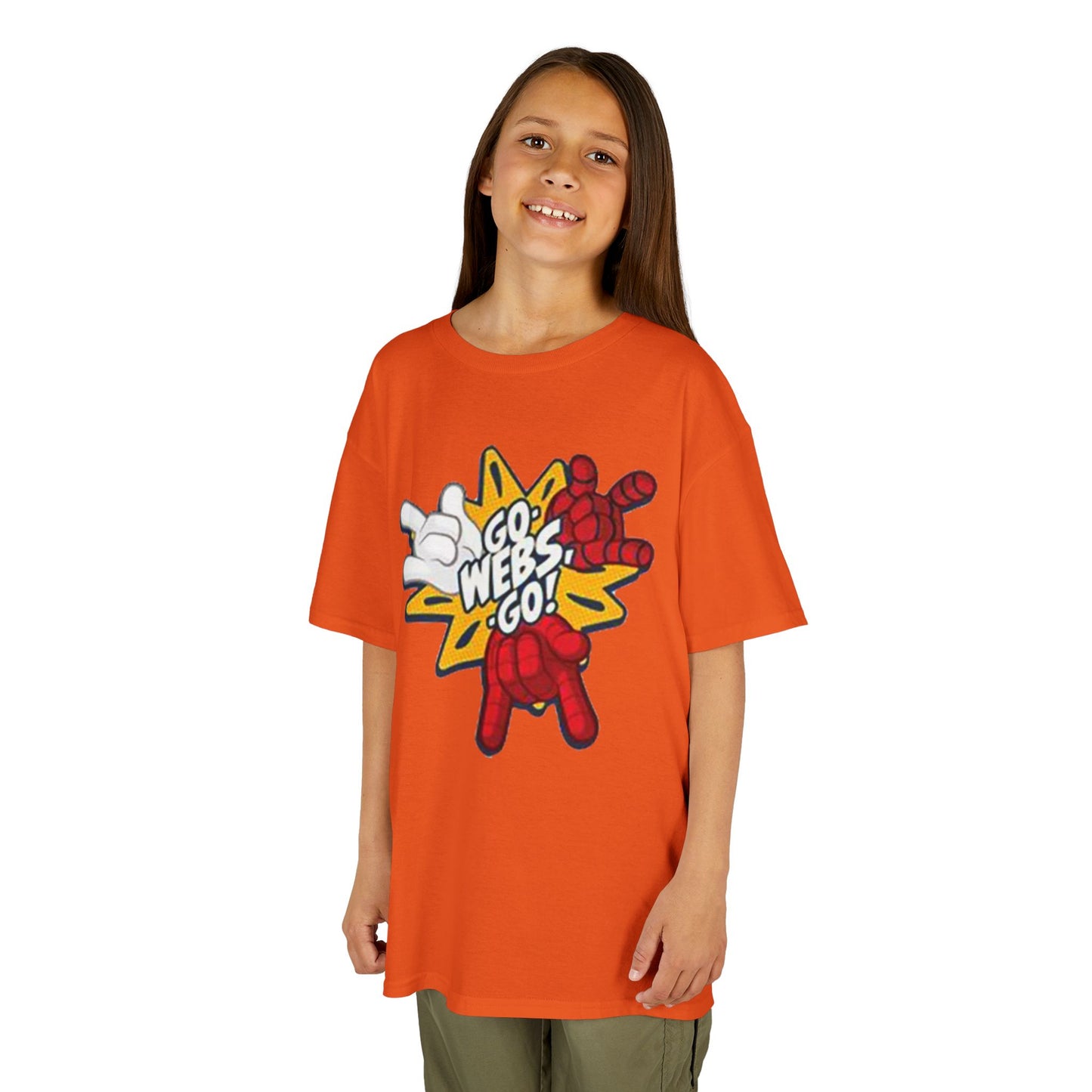 Kids Superhero Graphic Tee - Go Webs Go!