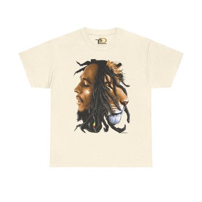 Unisex Heavy Cotton Tee - Inspiring Lion and Human Design