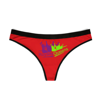 Royalty Queens Women's Thongs - Fun & Sassy Lingerie, Comfortable Underwear, Gift for Her, Valentine's Day, Birthday Undergarment