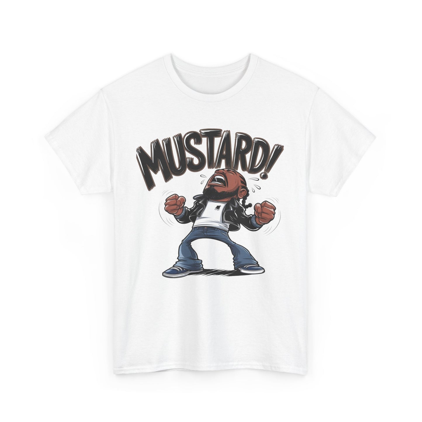 Mustard! Graphic Unisex Heavy Cotton Tee - Fun Casual Streetwear T-Shirt