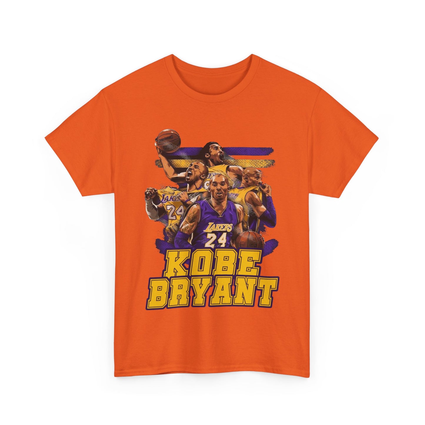 Kobe Bryant Tribute Unisex Heavy Cotton Tee - Basketball Legend Shirt