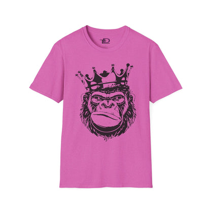 King Status Gorilla T-Shirt | Unisex Softstyle Tee for Casual Wear