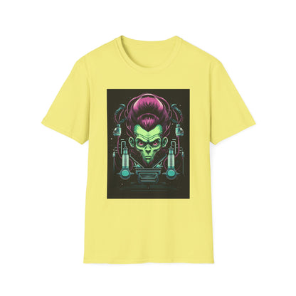 Cosmic Sci-Fi Graphic T-Shirt - Unisex Softstyle