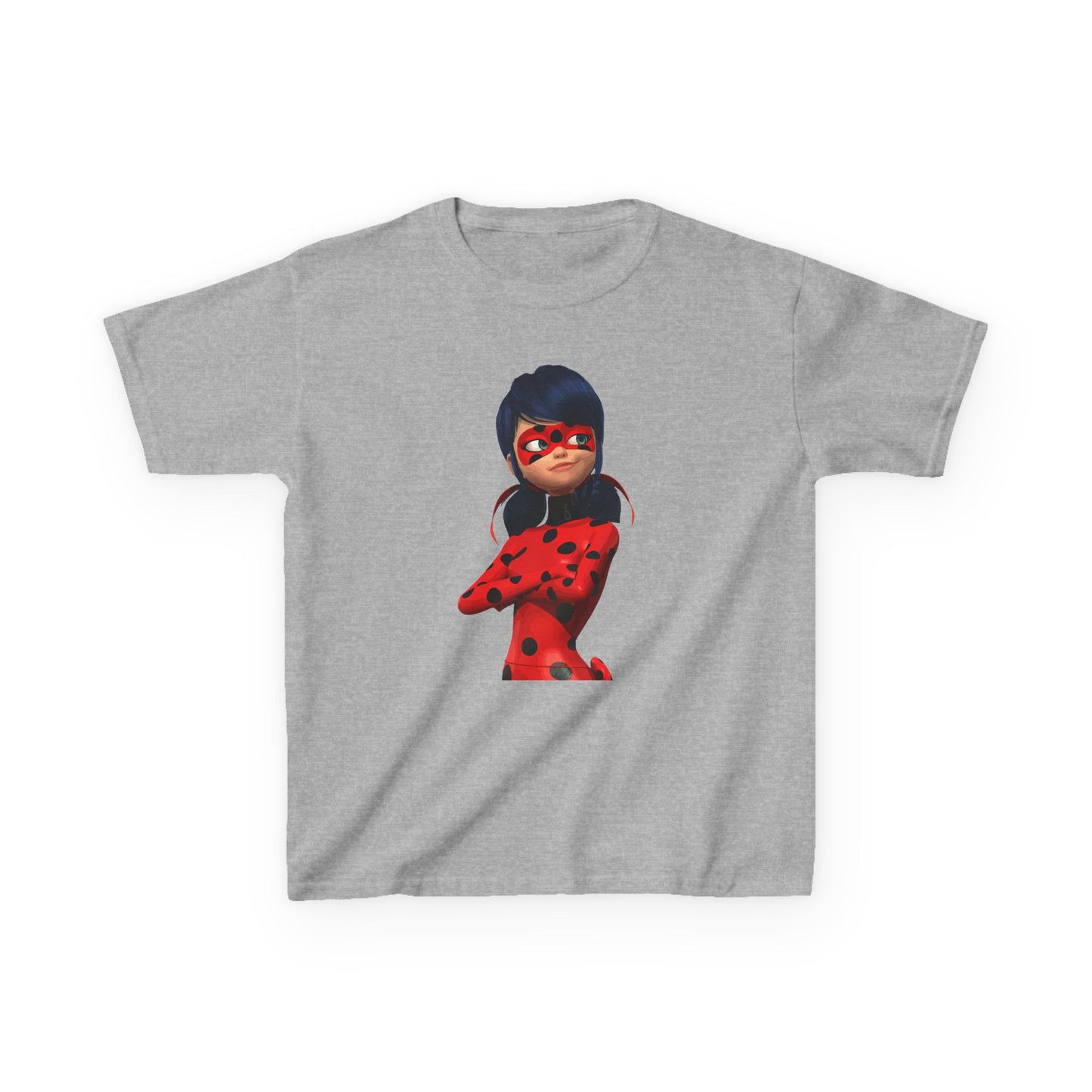 Cool Ladybug Superhero Kids Heavy Cotton Tee | Fun and Playful Design for Young Heroes