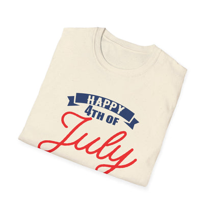 Happy 4th of July Unisex T-Shirt, Independence Day Tee, Summer Celebration Shirt, Patriotic Apparel, Casual Festival Wear