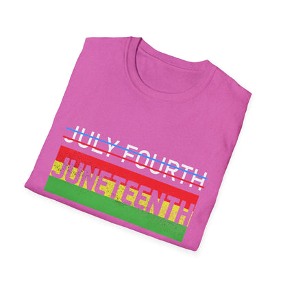 Juneteenth and July Fourth Celebration T-Shirt, Unisex Tee for Summer, Events, Independence Day, African American Heritage