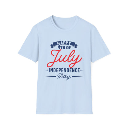 Happy 4th of July Unisex T-Shirt, Independence Day Tee, Summer Celebration Shirt, Patriotic Apparel, Casual Festival Wear