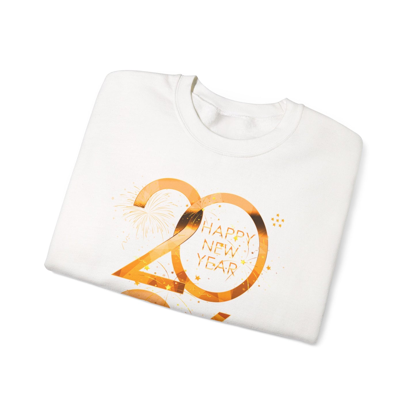 2026 Happy New Year Sweatshirt — Gold Foil Celebration Crewneck