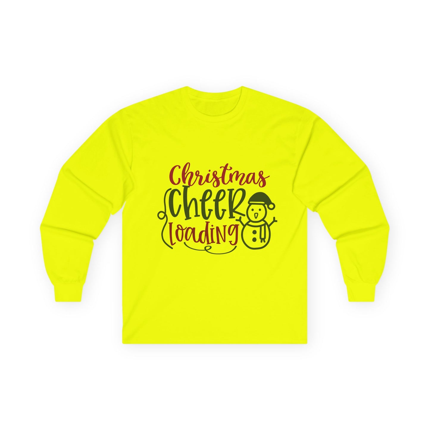 Christmas Cheer Long Sleeve Tee, Holiday Apparel, Unisex Cotton Tee, Winter Shirt, Festive Gift, Cozy Holiday Wear