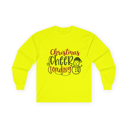 Christmas Cheer Long Sleeve Tee, Holiday Apparel, Unisex Cotton Tee, Winter Shirt, Festive Gift, Cozy Holiday Wear