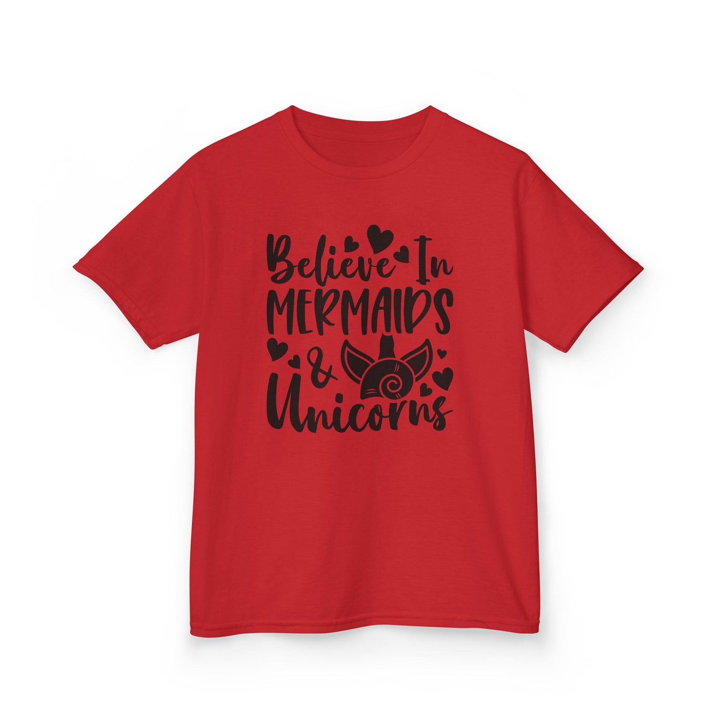 Kids Heavy Cotton™ Tee - Believe in Mermaids & Unicorns T-Shirt
