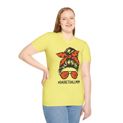 #BasketballMom Unisex Softstyle T-Shirt - Fun and Stylish Tee for Basketball Moms
