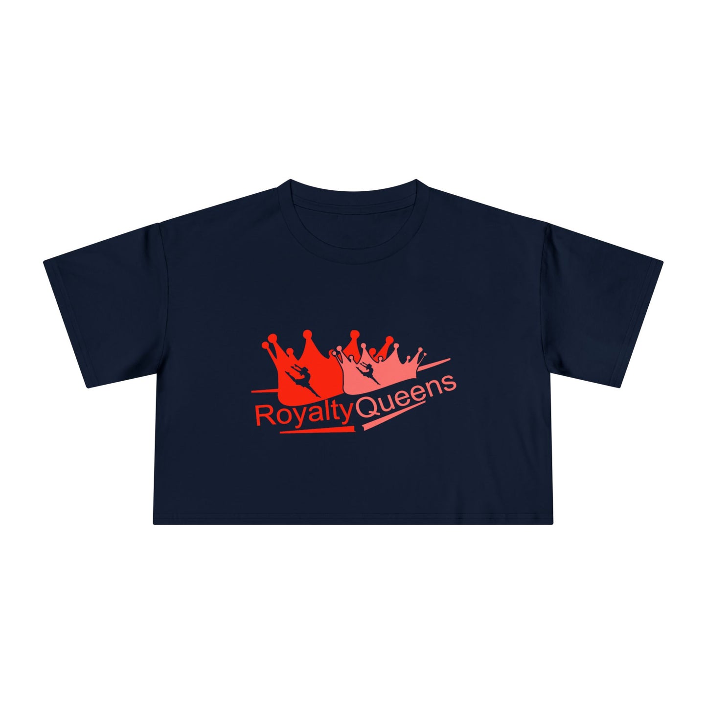 Royalty Queens Women's Crop Tee - Trendy Streetwear, Gift for Queens, Birthday Top, Casual Summer Top, Empowerment Fashion