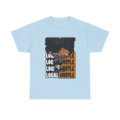 Street Hustle Unisex Heavy Cotton Tee | Casual Graphic T-Shirt for Entrepreneurs
