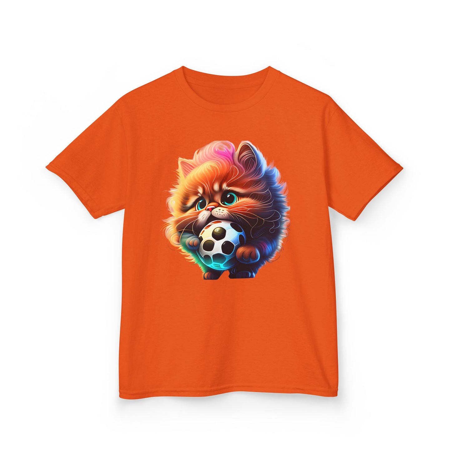 Cute kitty Soccer Kids Tee - Fun & Playful Cotton T-Shirt