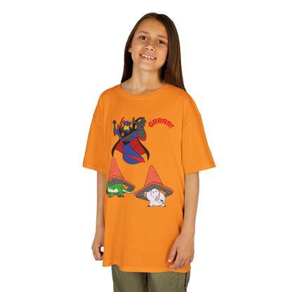 Kids Cartoon Battle Tee - Fun & Unique Grrr! Design