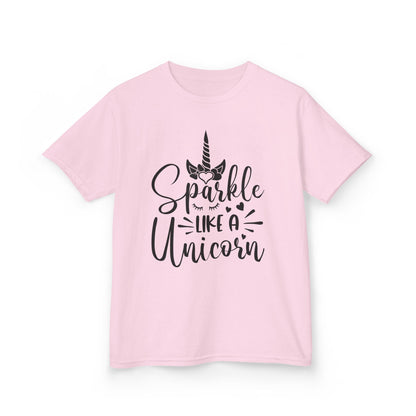 Sparkle Like A Unicorn Kids Tee - Fun & Colorful Cotton Shirt
